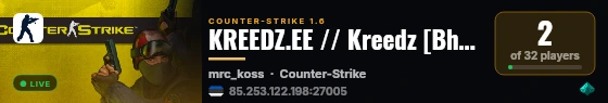 KREEDZ.EE // Kreedz [Bhop Only] live status badge