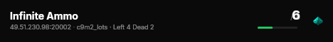 Infinite Ammo live status badge