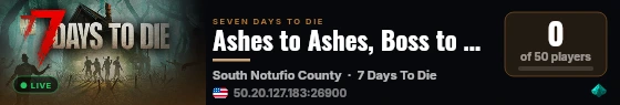 Ashes to Ashes, Boss to Boss live status badge
