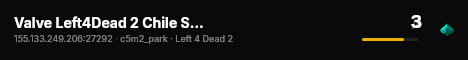 Valve Left4Dead 2 Chile Server (srcds1020-scl1.241.278) live status badge