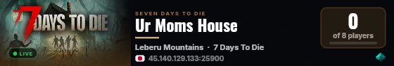 Ur Moms House live status badge