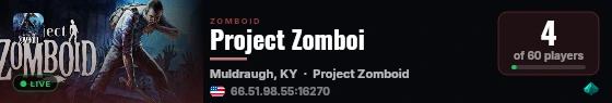 Project Zomboi live status badge
