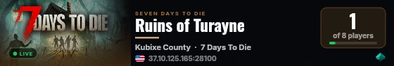 Ruins of Turayne live status badge