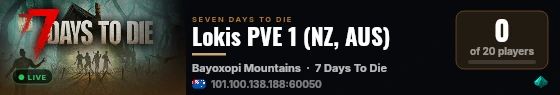 Lokis PVE 1 (NZ, AUS) live status badge