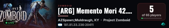 [ARG] Memento Mori 42.20 - [PVE] live status badge