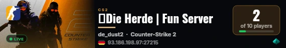 🐂Die Herde | Fun Server live status badge