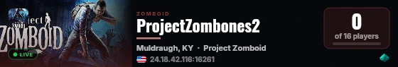ProjectZombones2 live status badge