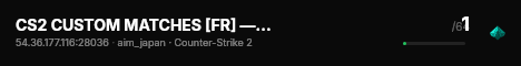 CS2 CUSTOM MATCHES [FR] — CYBERSHOKE.NET live status badge