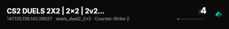CS2 DUELS 2X2 | 2x2 | 2v2 #47 [FR] — CYBERSHOKE.NET (ONLY DUS live status badge