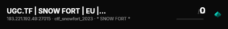 UGC.TF | SNOW FORT | EU | Fast live status badge