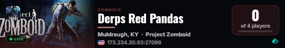 Derps Red Pandas live status badge