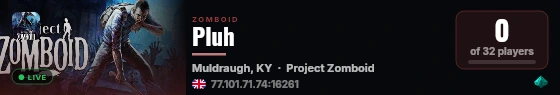 Pluh live status badge