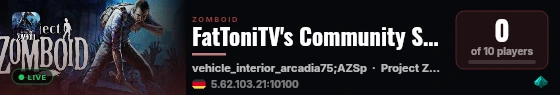 FatToniTV's Community Server live status badge