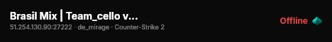 Brasil Mix | Team_cello vs Team_JcbKing live status badge
