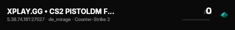 XPLAY.GG • CS2 PISTOLDM FFA #9 • [FR] live status badge