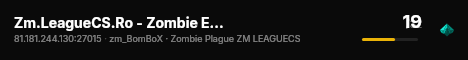 Zm.LeagueCS.Ro - Zombie Evolution 4.3 live status badge