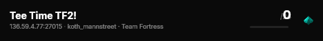 Tee Time TF2! live status badge