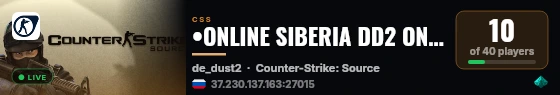 •ONLINE SIBERIA DD2 ONLY•18+ live status badge