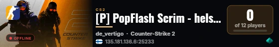 [P] PopFlash Scrim - helsinki - 12 live status badge