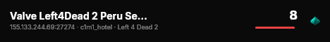 Valve Left4Dead 2 Peru Server (srcds1014-lim1.251.260) live status badge
