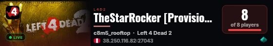 TheStarRocker [Provisional] #7 live status badge