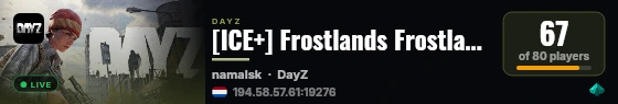 [ICE+] Frostlands Frostlands Survivor's Refuge :: X20 Loot PvP X live status badge