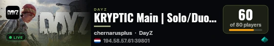 KRYPTIC Main | Solo/Duo/Trio | High FPS live status badge