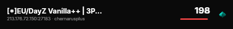 [*]EU/DayZ Vanilla++ | 3PP | PVP+ live status badge