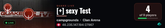 [+] sexy Test live status badge