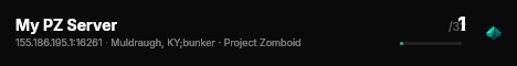 My PZ Server live status badge