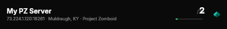 My PZ Server live status badge