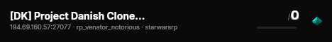 [DK] Project Danish Clones SWRP [Main] live status badge