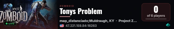 Tonys Problem live status badge