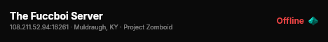 The Fuccboi Server live status badge