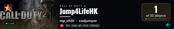 Jump4LifeHK live status badge