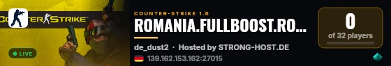 ROMANIA.FULLBOOST.RO V.I.P FREE live status badge