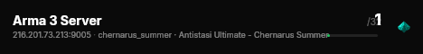 Arma 3 Server live status badge