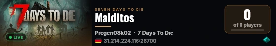 Nitrado.net Gameserver live status badge