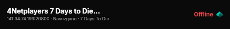 4Netplayers 7 Days to Die Server live status badge