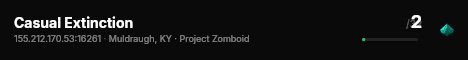Casual Extinction live status badge