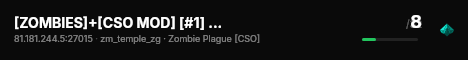 [ZOMBIES]+[CSO MOD] [#1] CSOMOD.COM [since 2012] live status badge