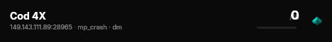Cod 4X live status badge