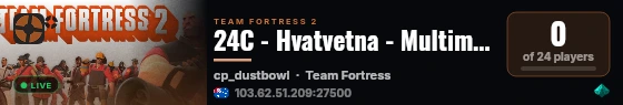 24C - Hvatvetna - Multimod Mayhem live status badge