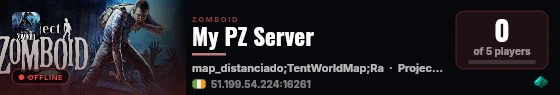 My PZ Server live status badge