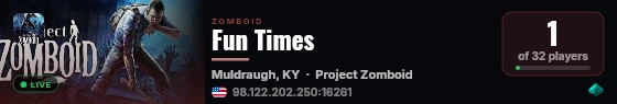 Fun Times live status badge