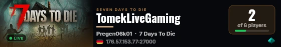 TomekLiveGaming live status badge