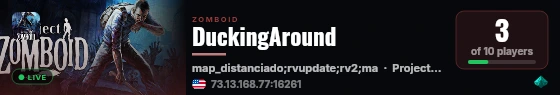 DuckingAround live status badge