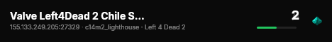 Valve Left4Dead 2 Chile Server (srcds1010-scl1.241.315) live status badge