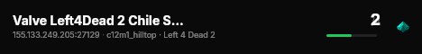 Valve Left4Dead 2 Chile Server (srcds1010-scl1.241.115) live status badge
