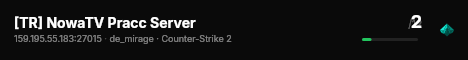 [TR] NowaTV Pracc Server live status badge